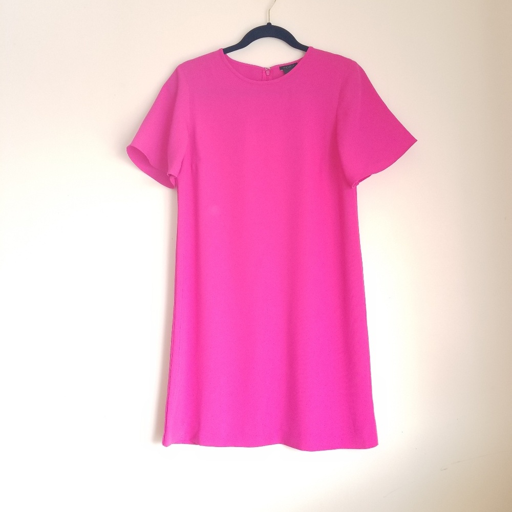 Pink Ann Taylor Bell Sleeve Dress